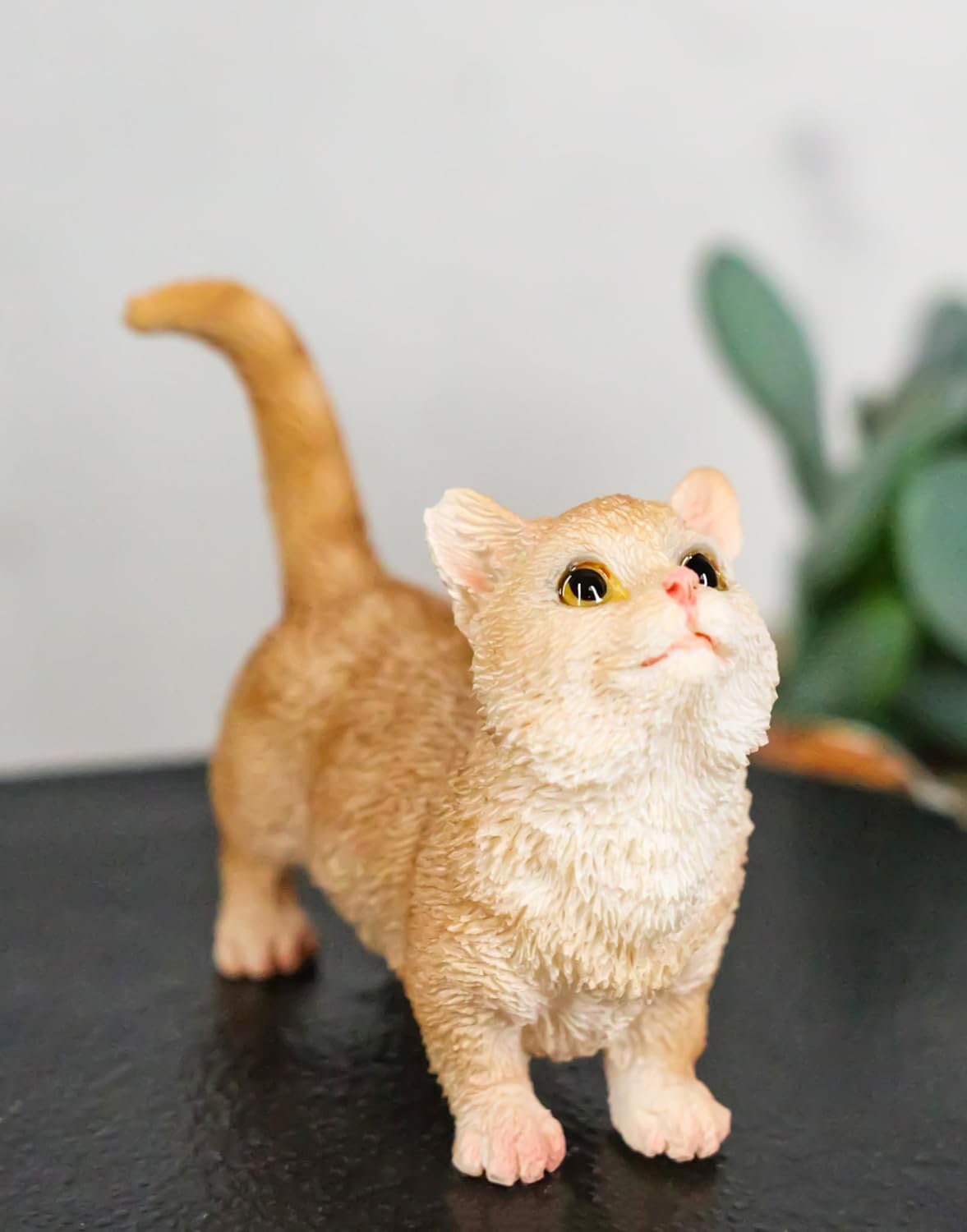 Winston Porter Realistic Curious Feline Orange Tabby Munchkin Cat